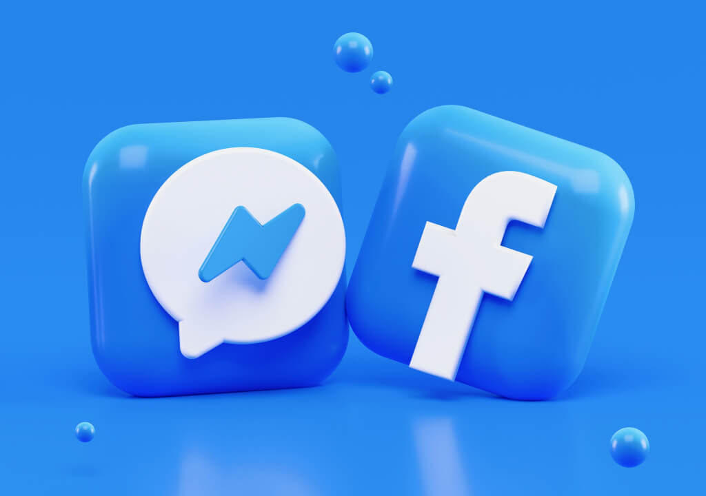 Blue Social Media Icons Set